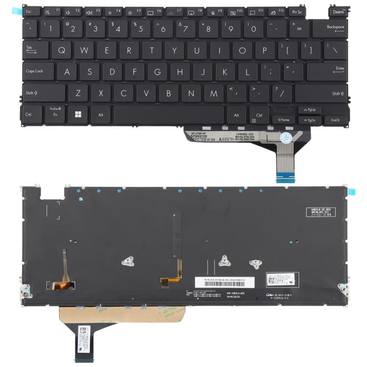 US Version Backlit Laptop Keyboard for Asus Zenbook 14 OLED UX3402 UX3402Z UX3402ZA UX3402VA UM5302T UM3402 NSK-UA74LN(Black) - free shipping - PMc TechLife - Order now!