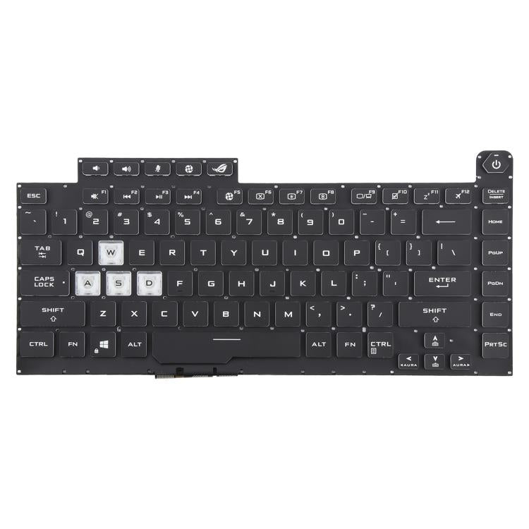 US Version Colorful 16 Pin Backlit Laptop Keyboard for Asus ROG Strix Scar G512 G512LV G512LW G512LI(Transparent keycaps) - free shipping - PMc TechLife - Order now!