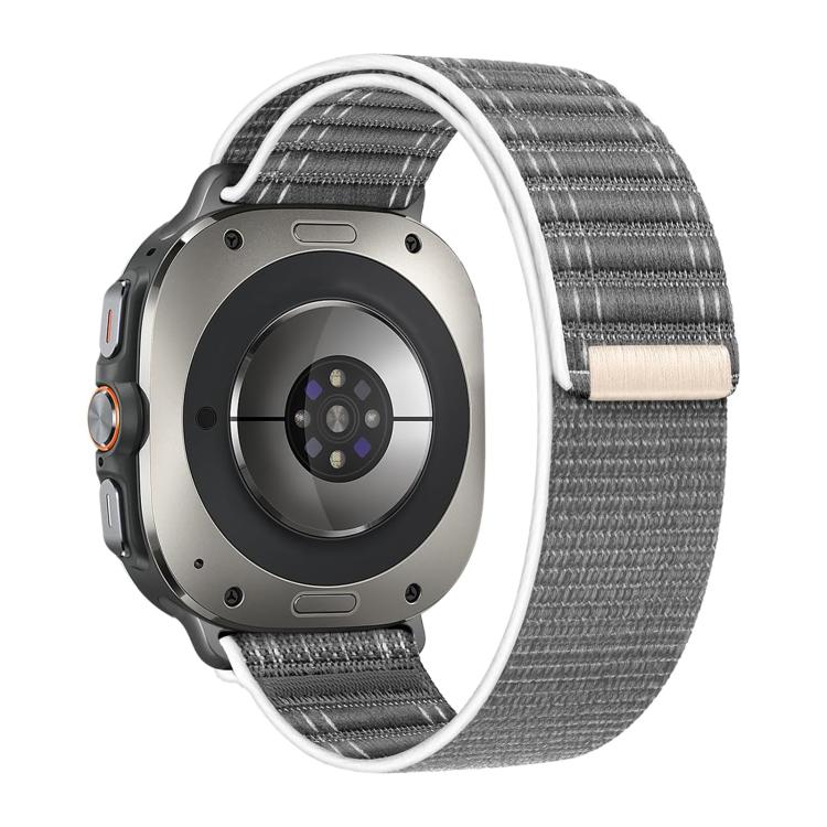 For Samsung Galaxy Watch Ultra 47mm / Ultra 2025 Kalebol Hook and Loop Fastener Nylon Strap(Grey) - free shipping - PMC TechLife - Order now!