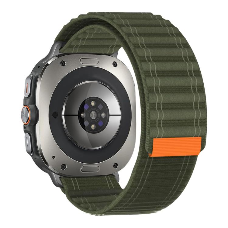 For Samsung Galaxy Watch Ultra 47mm / Ultra 2025 Kalebol Hook and Loop Fastener Nylon Strap(Army Green) - free shipping - PMC TechLife - Order now!