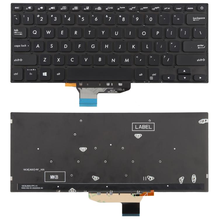 US Version Backlit Laptop Keyboard for Asus VivoBook S14 K430 A430 X430 S403 S4300F S4300U(Black) - Replacement Keyboards by PMc TechLife | Online Shopping South Africa | PMc TechLife | Buy Now Pay Later Mobicred