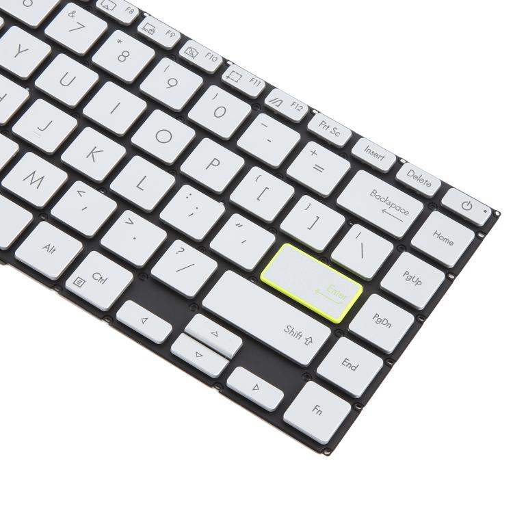 US Version Backlit Laptop Keyboard for Asus VivoBook S14 X421 X421DA X421UA X421EP X421EQ X421JQ X421FP X421FF X421FL(Silver) - Replacement Keyboards by PMc TechLife | Online Shopping South Africa | PMc TechLife | Buy Now Pay Later Mobicred