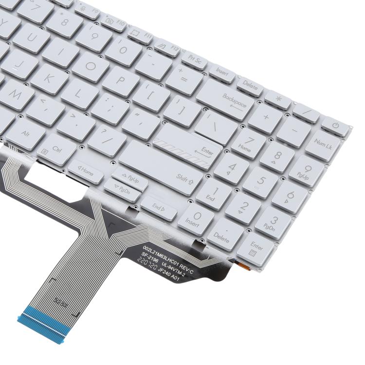 US Version Backlit Laptop Keyboard for Asus Vivobook 15 X1502 X1502ZA X1502Z X1502VA B1502 B1502CBA(Silver) - Replacement Keyboards by PMc TechLife | Online Shopping South Africa | PMc TechLife | Buy Now Pay Later Mobicred