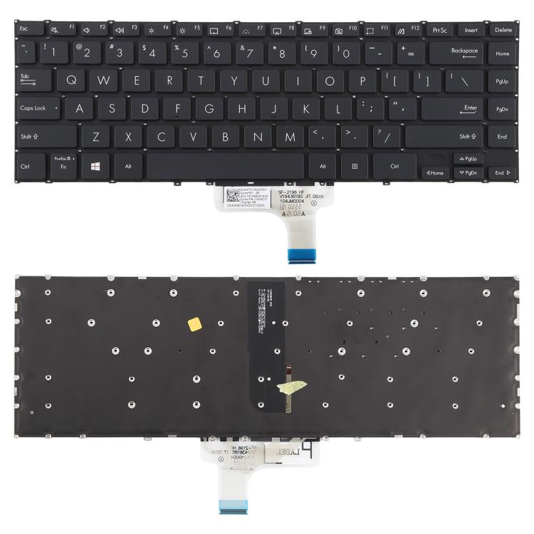 US Version Backlit Laptop Keyboard for Asus ZenBook UX363E UX363EA UX363J UX363JA X371EA UX371 UX371E UX371EA UXF3000 UXF3000E(Black) - Replacement Keyboards by PMc TechLife | Online Shopping South Africa | PMc TechLife | Buy Now Pay Later Mobicred