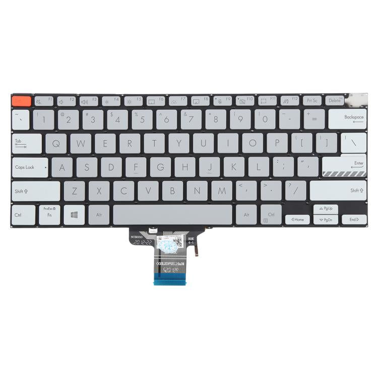 US Version Backlit Laptop Keyboard for Asus Vivobook Pro 14X M7400 M4700 M4700QC M4700PC M7600 M3400 M3401 M3401Q X7400 X3400 X3400P K3400P(Gray) - Replacement Keyboards by PMc TechLife | Online Shopping South Africa | PMc TechLife | Buy Now Pay Later Mobicred