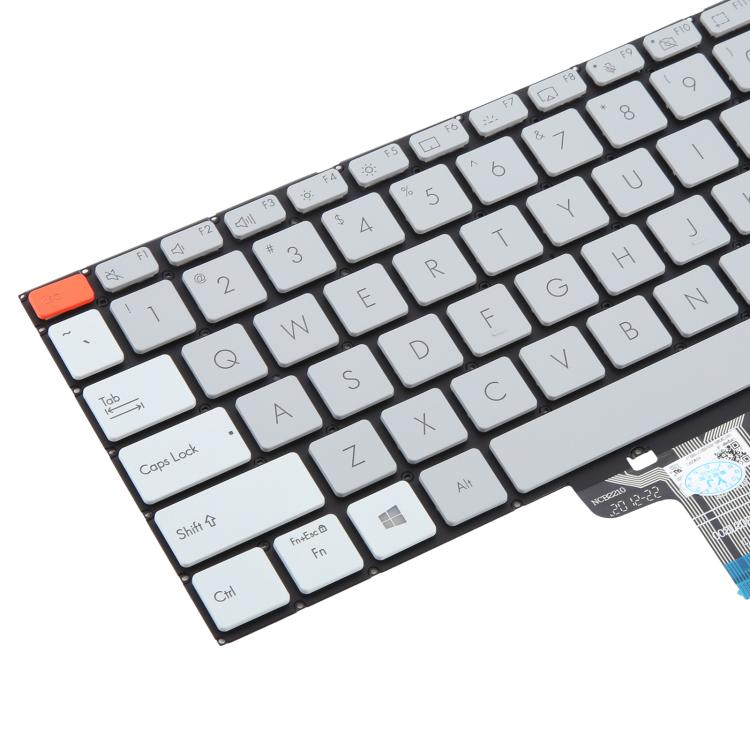 US Version Backlit Laptop Keyboard for Asus Vivobook Pro 14X M7400 M4700 M4700QC M4700PC M7600 M3400 M3401 M3401Q X7400 X3400 X3400P K3400P(Gray) - Replacement Keyboards by PMc TechLife | Online Shopping South Africa | PMc TechLife | Buy Now Pay Later Mobicred
