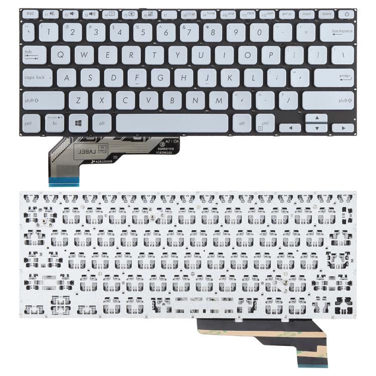 US Version Laptop Keyboard for Asus Adol14 ADOL14FA S403F A403F X403F ADOL13u(Silver) - Replacement Keyboards by PMc TechLife | Online Shopping South Africa | PMc TechLife | Buy Now Pay Later Mobicred