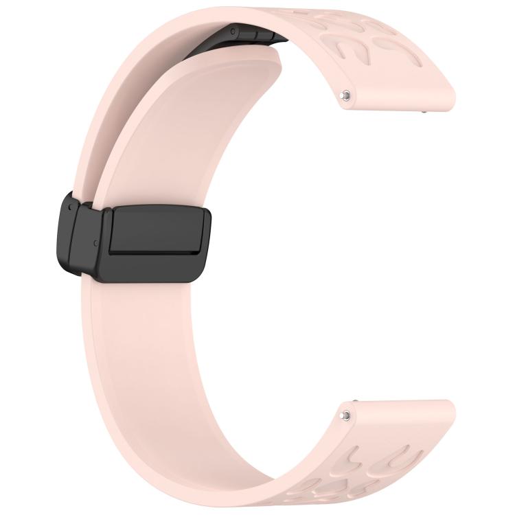 22mm Kalebol Universal Leopard Print Magnetic Folding Buckle Silicone Strap(Pink) - free shipping - PMc TechLife - Order now!