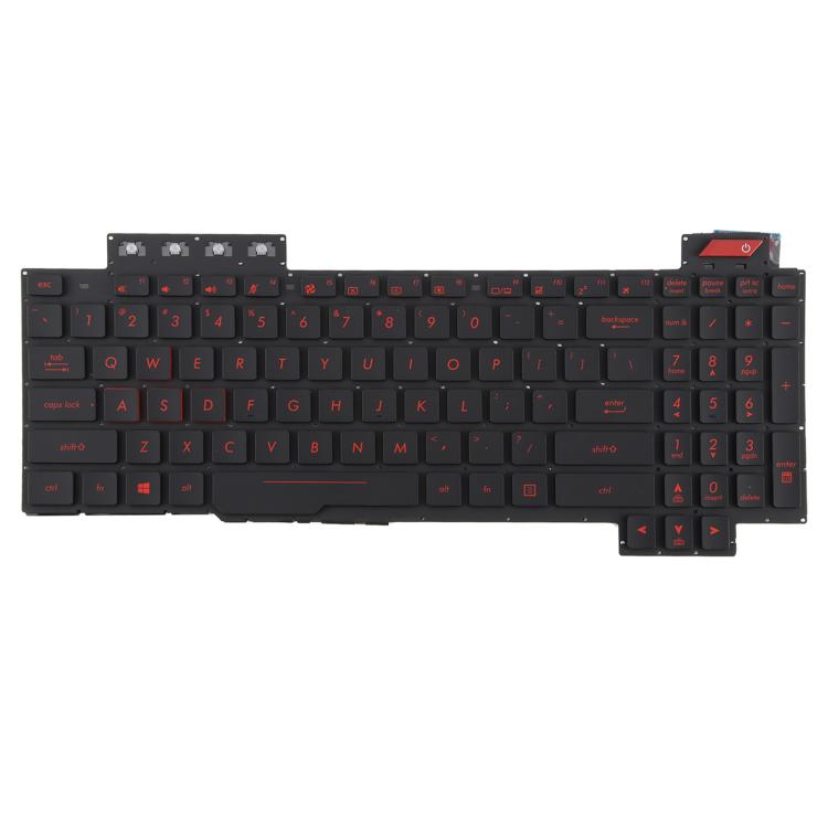 US Version Backlit Laptop Keyboard for Asus FX63 FX63V FX503VM FX503VD ZX63VE FZ63V GL503VS(Red) - Replacement Keyboards by PMc TechLife | Online Shopping South Africa | PMc TechLife | Buy Now Pay Later Mobicred