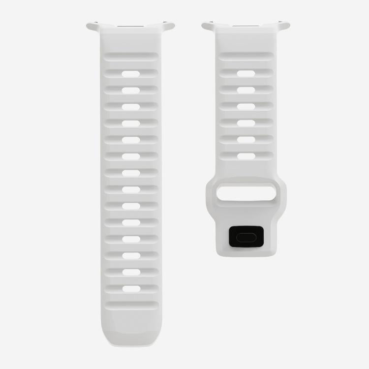 For Samsung Galaxy Watch Ultra 47mm / Ultra 2025 Kalebol Wave Reverse Buckle Silicone Strap(White) - free shipping - PMC TechLife - Order now!