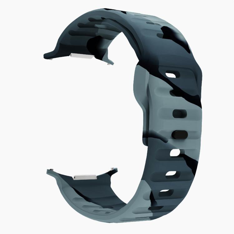 For Samsung Galaxy Watch Ultra 47mm / Ultra 2025 Kalebol Wave Reverse Buckle Silicone Strap(Black Gray Camouflage) - free shipping - PMC TechLife - Order now!