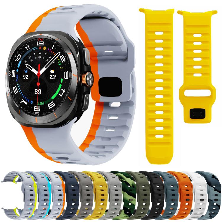 For Samsung Galaxy Watch Ultra 47mm / Ultra 2025 Kalebol Wave Reverse Buckle Silicone Strap(Black Gray Camouflage) - free shipping - PMC TechLife - Order now!
