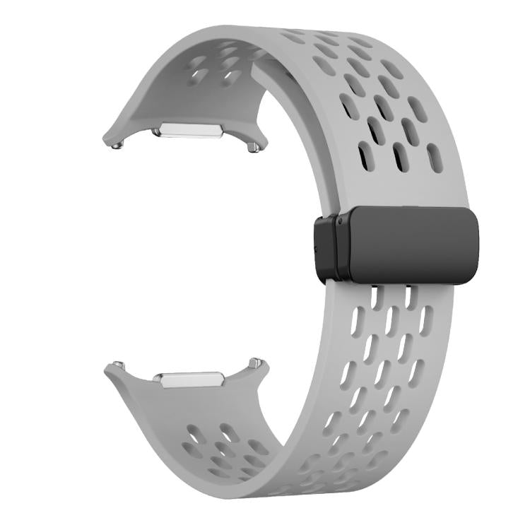 For Samsung Galaxy Watch Ultra 47mm / Ultra 2025 Kalebol Mesh Magnetic Silicone Watch Strap(Grey) - free shipping - PMC TechLife - Order now!