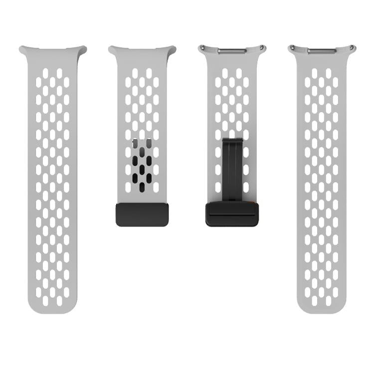 For Samsung Galaxy Watch Ultra 47mm / Ultra 2025 Kalebol Mesh Magnetic Silicone Watch Strap(Grey) - free shipping - PMC TechLife - Order now!