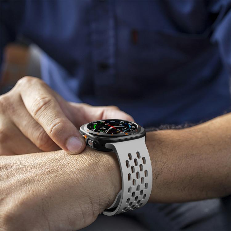 For Samsung Galaxy Watch Ultra 47mm / Ultra 2025 Kalebol Mesh Magnetic Silicone Watch Strap(Grey) - free shipping - PMC TechLife - Order now!
