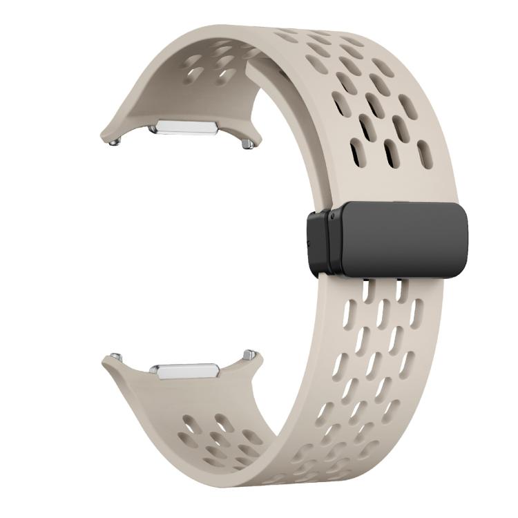 For Samsung Galaxy Watch Ultra 47mm / Ultra 2025 Kalebol Mesh Magnetic Silicone Watch Strap(Starlight) - free shipping - PMC TechLife - Order now!