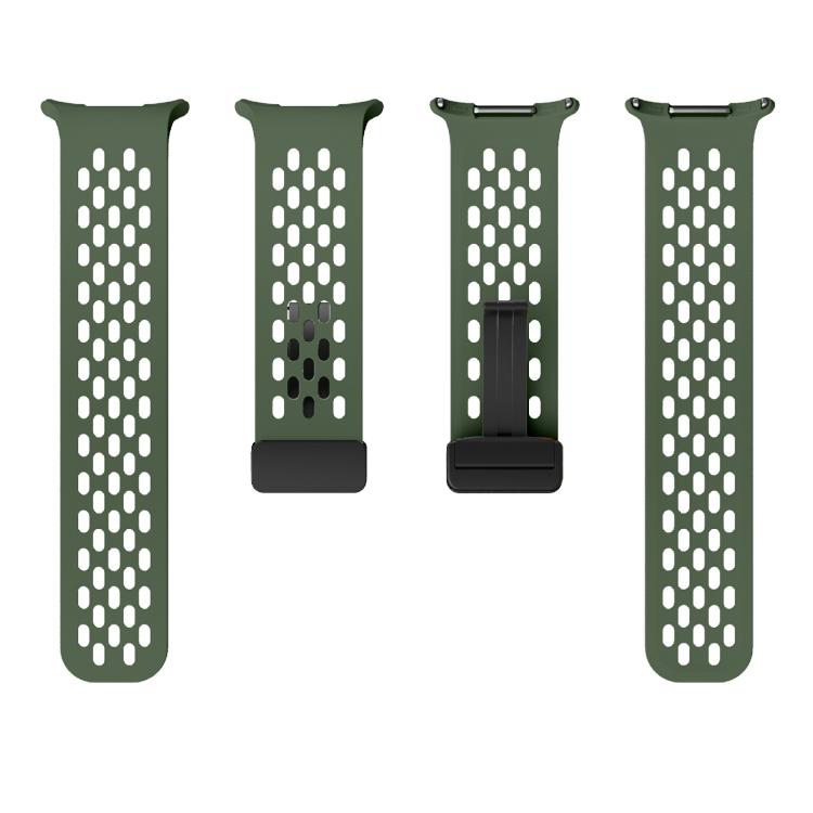 For Samsung Galaxy Watch Ultra 47mm / Ultra 2025 Kalebol Mesh Magnetic Silicone Watch Strap(Field Green) - free shipping - PMC TechLife - Order now!