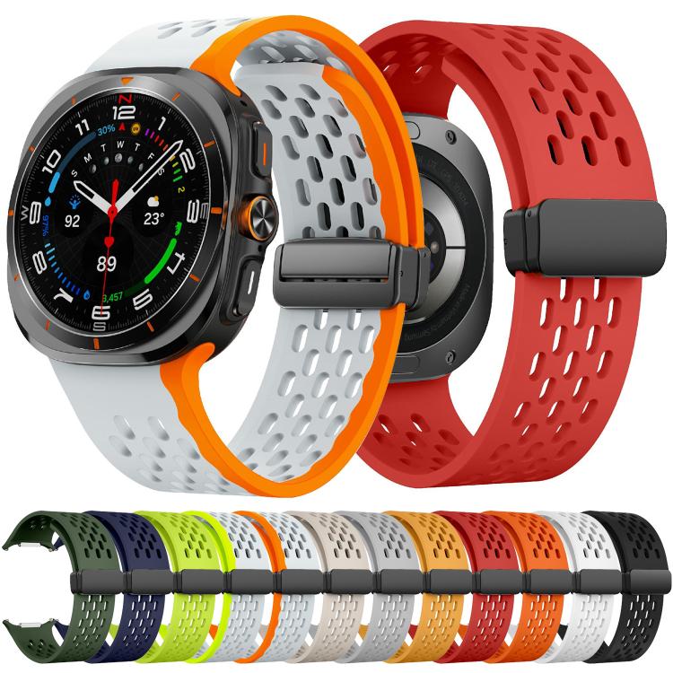 For Samsung Galaxy Watch Ultra 47mm / Ultra 2025 Kalebol Mesh Magnetic Silicone Watch Strap(Starlight) - free shipping - PMC TechLife - Order now!