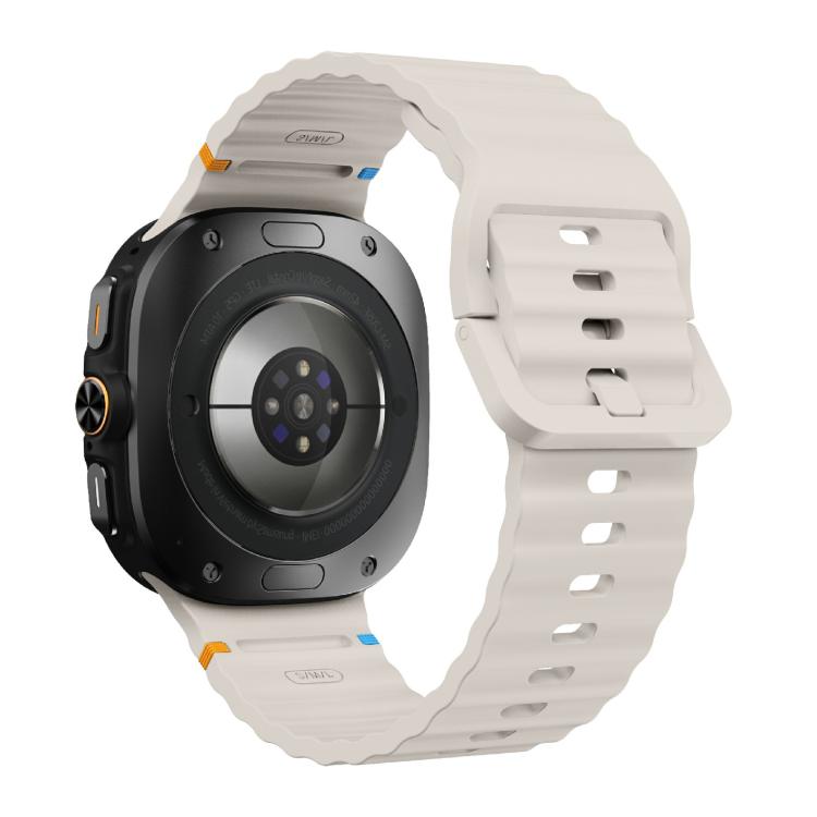 For Samsung Galaxy Watch Ultra 47mm / Ultra 2025 Kalebol Wave Stitching Silicone Strap(Starlight) - free shipping - PMC TechLife - Order now!