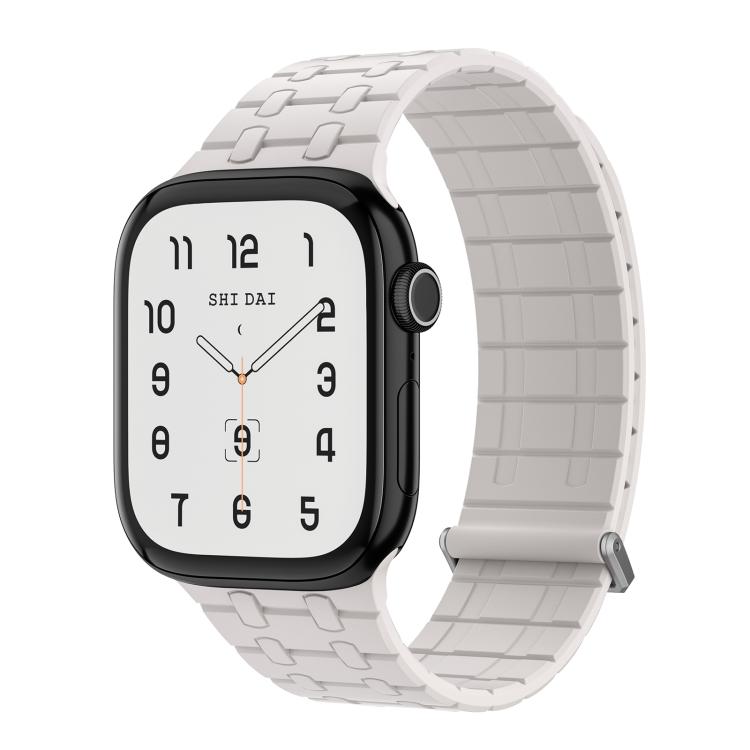 For Apple Watch 46mm / 49mm / 45mm / 44mm Kalebol Magnetic Silicone Watch Strap(Starlight) - Watch Bands by Kalebol | Online Shopping South Africa | PMC TechLife | Buy Now Pay Later Mobicred