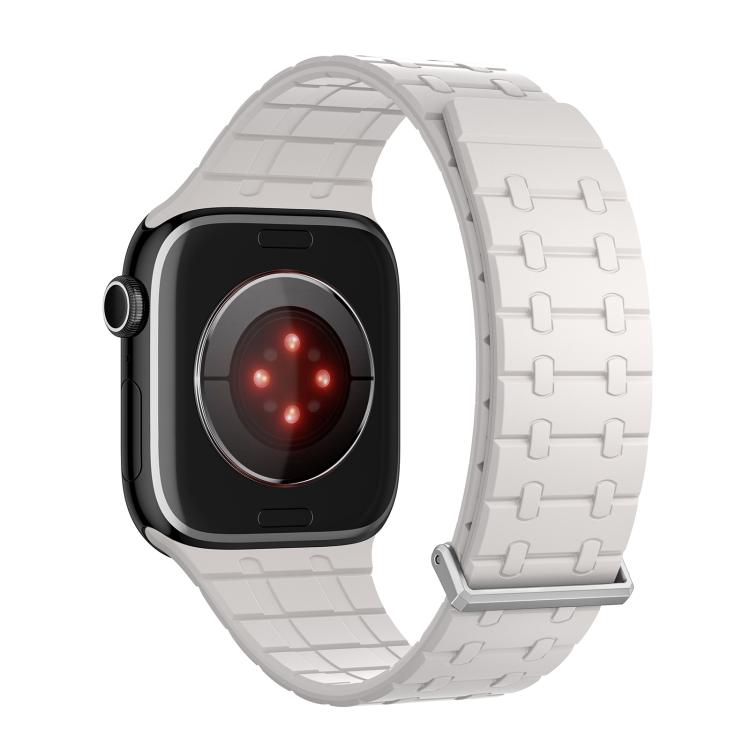 For Apple Watch 46mm / 49mm / 45mm / 44mm Kalebol Magnetic Silicone Watch Strap(Starlight) - Watch Bands by Kalebol | Online Shopping South Africa | PMC TechLife | Buy Now Pay Later Mobicred