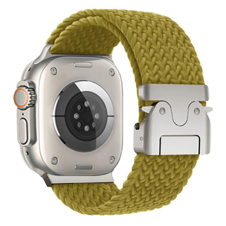 For Apple Watch 46mm / 49mm / 45mm / 44mm Kalebol Wide Umbrella Braided Strap(Yellow Green) - Watch Bands by Kalebol | Online Shopping South Africa | PMC TechLife | Buy Now Pay Later Mobicred