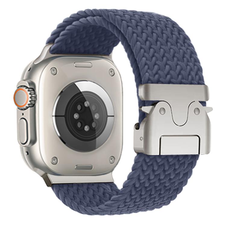 For Apple Watch 42mm / 41mm / 40mm / 38mm Kalebol Wide Umbrella Braided Strap(Dark Blue) - Watch Bands by Kalebol | Online Shopping South Africa | PMC TechLife | Buy Now Pay Later Mobicred