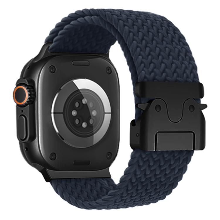 For Apple Watch 42mm / 41mm / 40mm / 38mm Kalebol Wide Umbrella Braided Strap(Midnight Blue) - Watch Bands by Kalebol | Online Shopping South Africa | PMC TechLife | Buy Now Pay Later Mobicred