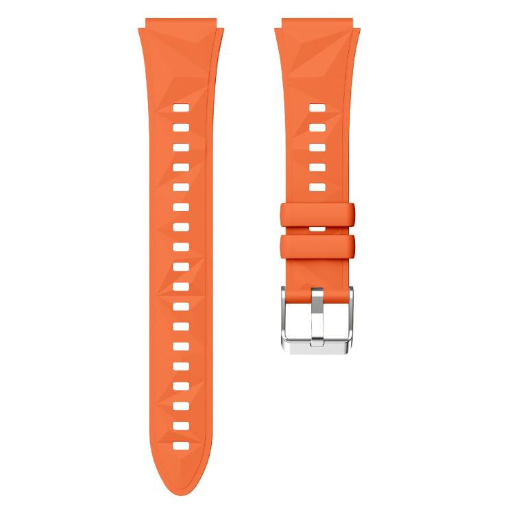 Kalebol 18mm Universal Diamond Embossed Silicone Strap(Orange) - free shipping - PMc TechLife - Order now!