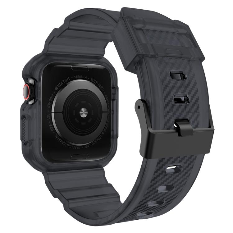 For Apple Watch Ultra 2 / 1 49mm VIETAO Carbon Fiber Silicone Strap(Transparent Grey) - free shipping - PMc TechLife - Order now!
