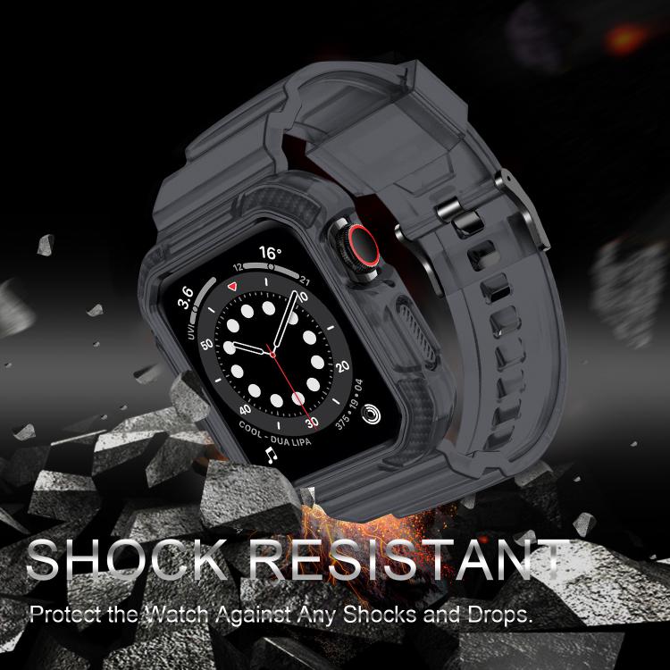 For Apple Watch Ultra 2 / 1 49mm VIETAO Carbon Fiber Silicone Strap(Transparent Grey) - free shipping - PMc TechLife - Order now!