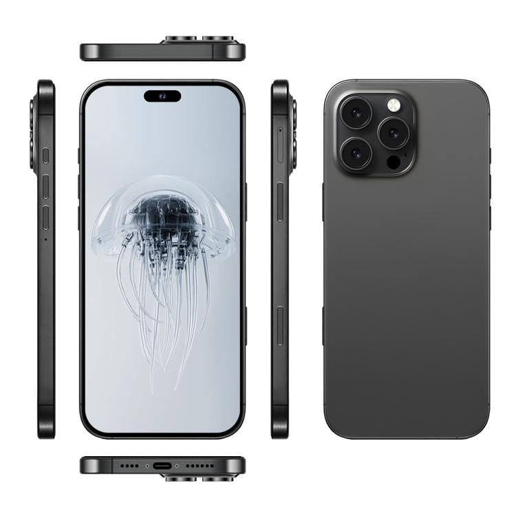 A88 / i16 Pro Max, 2GB+16GB, 6.6 inch Android 8.1 MTK6580A Quad Core, OTG, Network: 3G, Dual SIM, Plug:EU Plug(Titanium Black) - free shipping - PMc TechLife - Order now!