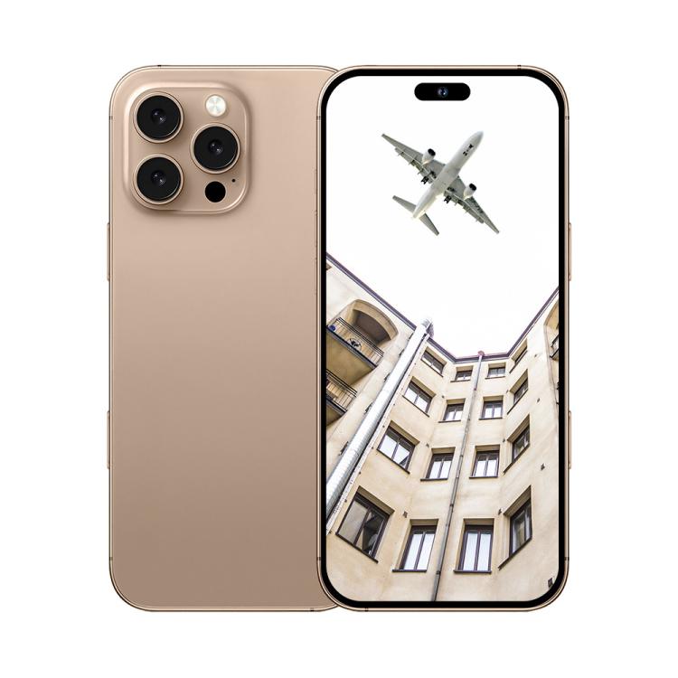 A88 / i16 Pro Max, 2GB+16GB, 6.6 inch Android 8.1 MTK6580A Quad Core, OTG, Network: 3G, Dual SIM, Plug:US Plug(Desert Gold) - free shipping - PMc TechLife - Order now!
