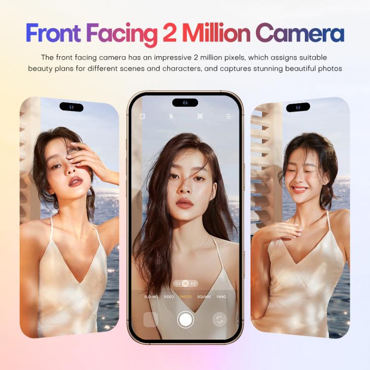 A88 / i16 Pro Max, 2GB+16GB, 6.6 inch Android 8.1 MTK6580A Quad Core, OTG, Network: 3G, Dual SIM, Plug:UK Plug(Desert Gold) - free shipping - PMc TechLife - Order now!