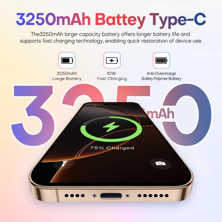A88 / i16 Pro Max, 2GB+16GB, 6.6 inch Android 8.1 MTK6580A Quad Core, OTG, Network: 3G, Dual SIM, Plug:US Plug(Titanium Black) - free shipping - PMc TechLife - Order now!