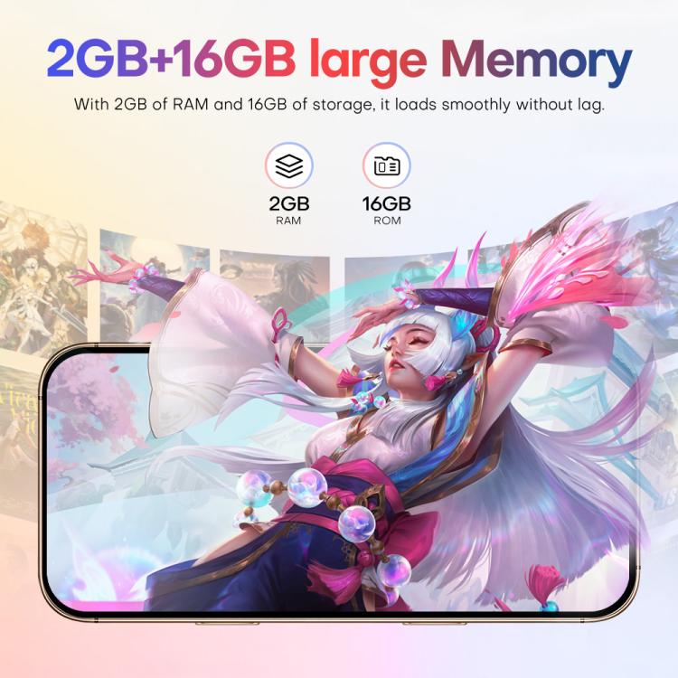 A88 / i16 Pro Max, 2GB+16GB, 6.6 inch Android 8.1 MTK6580A Quad Core, OTG, Network: 3G, Dual SIM, Plug:EU Plug(Titanium Black) - free shipping - PMc TechLife - Order now!