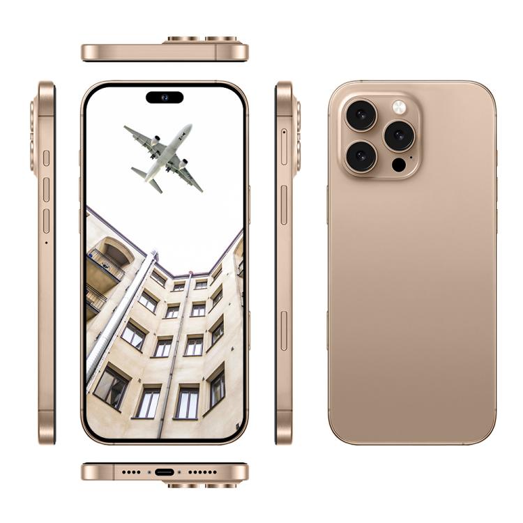 A88A / i16 Pro Max, 6GB+64GB, 6.6 inch Android 12 MTK6762 Helio G25 Octa Core, NFC, OTG, Network: 4G, Dual SIM, Plug:AU Plug(Desert Gold) - free shipping - PMc TechLife - Order now!