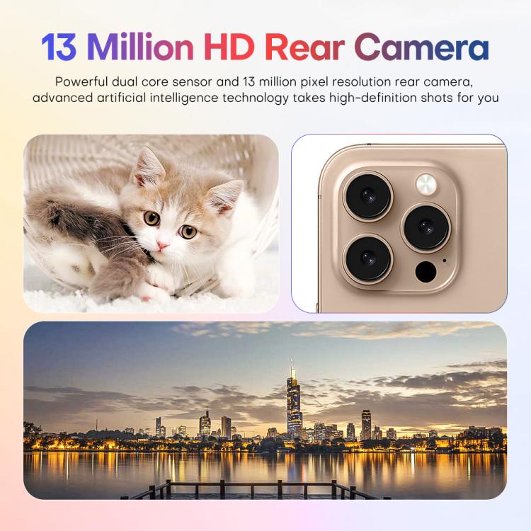 A88A / i16 Pro Max, 6GB+64GB, 6.6 inch Android 12 MTK6762 Helio G25 Octa Core, NFC, OTG, Network: 4G, Dual SIM, Plug:EU Plug(Titanium Grey) - free shipping - PMc TechLife - Order now!