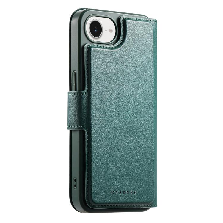 For iPhone 16e CaseNeo Finger Grip Strap MagSafe Leather Phone Case(Green) - free shipping - PMc TechLife - Order now!