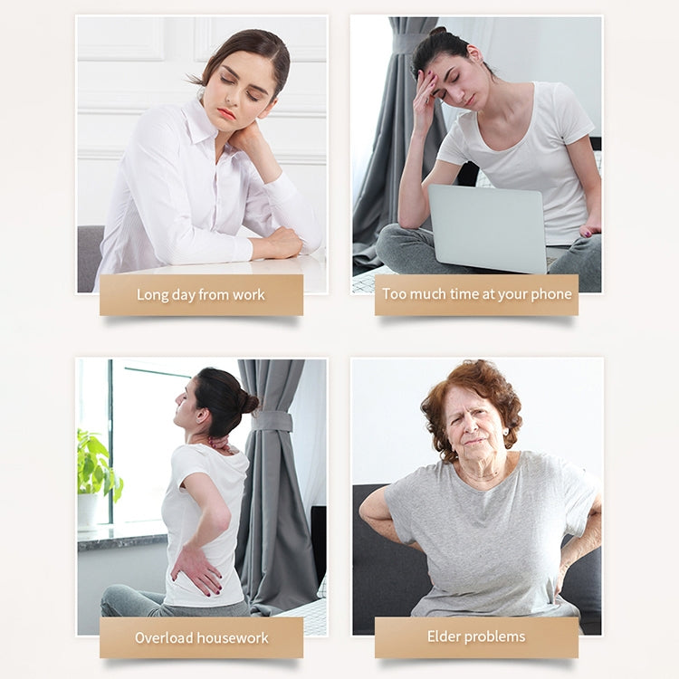 Multifunctional Mini Massage Pillow Neck and Shoulder Cervical Massager, Plug Type:UK Plug(Black) - free shipping - PMC TechLife - Order now!