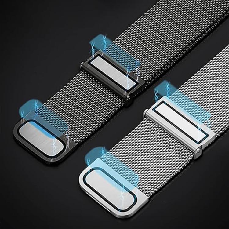 Kalebol 22mm Universal Loop Double Magnetic Buckle Milanese Strap(Black) - free shipping - PMc TechLife - Order now!