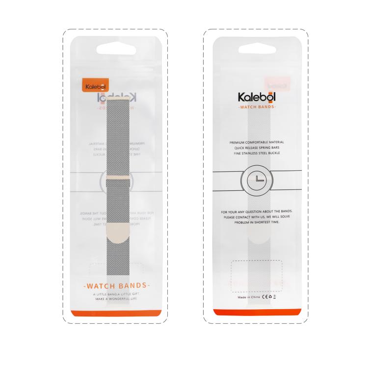 For Apple Watch 46mm / 49mm / 45mm / 44mm Kalebol Semi-circular Milanese Stainless Steel Strap(Rose Pink) - Watch Bands by Kalebol | Online Shopping South Africa | PMC TechLife | Buy Now Pay Later Mobicred