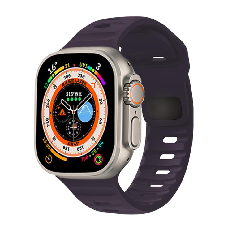 For Apple Watch 46mm / 49mm / 45mm / 44mm Kalebol Sport Silicone Strap(Crimson Cherry) - Watch Bands by Kalebol | Online Shopping South Africa | PMC TechLife | Buy Now Pay Later Mobicred