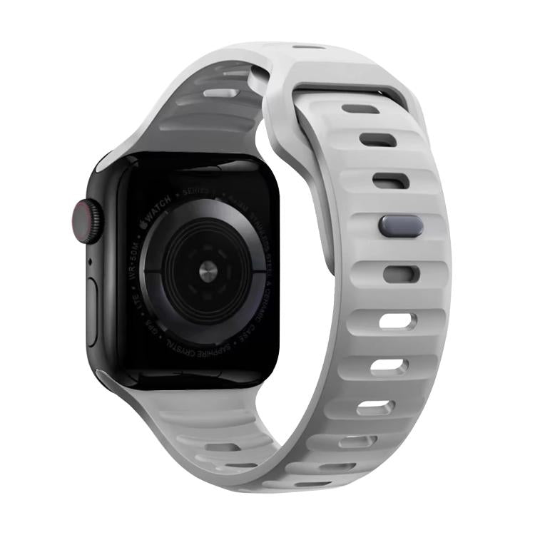 For Apple Watch 46mm / 49mm / 45mm / 44mm Kalebol Sport Silicone Strap(Cloudy Grey) - Watch Bands by Kalebol | Online Shopping South Africa | PMC TechLife | Buy Now Pay Later Mobicred