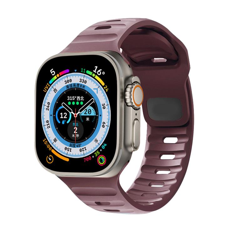 For Apple Watch 42mm / 41mm / 40mm / 38mm Kalebol Sport Silicone Strap(Smoky Purple) - Watch Bands by Kalebol | Online Shopping South Africa | PMC TechLife | Buy Now Pay Later Mobicred