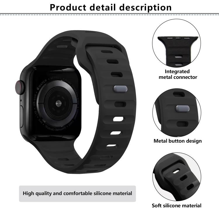 For Apple Watch 46mm / 49mm / 45mm / 44mm Kalebol Sport Silicone Strap(Yellow) - Watch Bands by Kalebol | Online Shopping South Africa | PMC TechLife | Buy Now Pay Later Mobicred