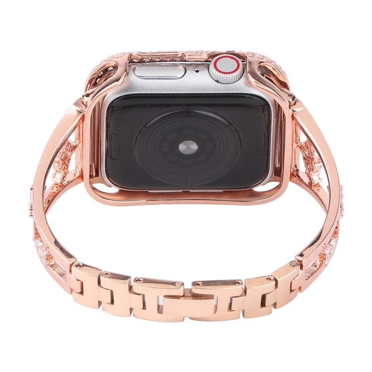 For Apple Watch 46mm / 49mm / 45mm / 44mm Kalebol Zirconia Watch Strap(Gold) - free shipping - PMC TechLife - Order now!