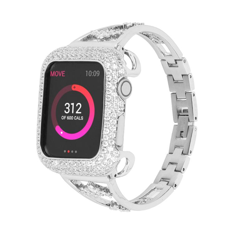 For Apple Watch 42mm / 41mm / 40mm / 38mm Kalebol Zirconia Watch Strap(Silver) - free shipping - PMC TechLife - Order now!