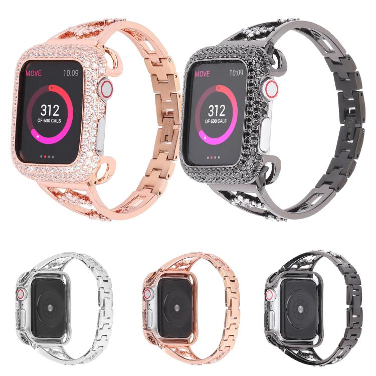 For Apple Watch 46mm / 49mm / 45mm / 44mm Kalebol Zirconia Watch Strap(Gold) - free shipping - PMC TechLife - Order now!