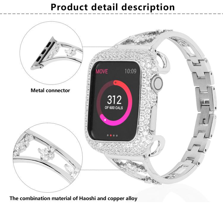 For Apple Watch 46mm / 49mm / 45mm / 44mm Kalebol Zirconia Watch Strap(Black) - Watch Bands by Kalebol | Online Shopping South Africa | PMC TechLife | Buy Now Pay Later Mobicred